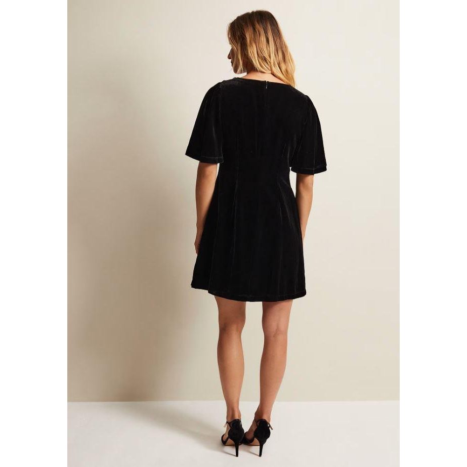 Phase Eight Charlie Velvet Dress - Black