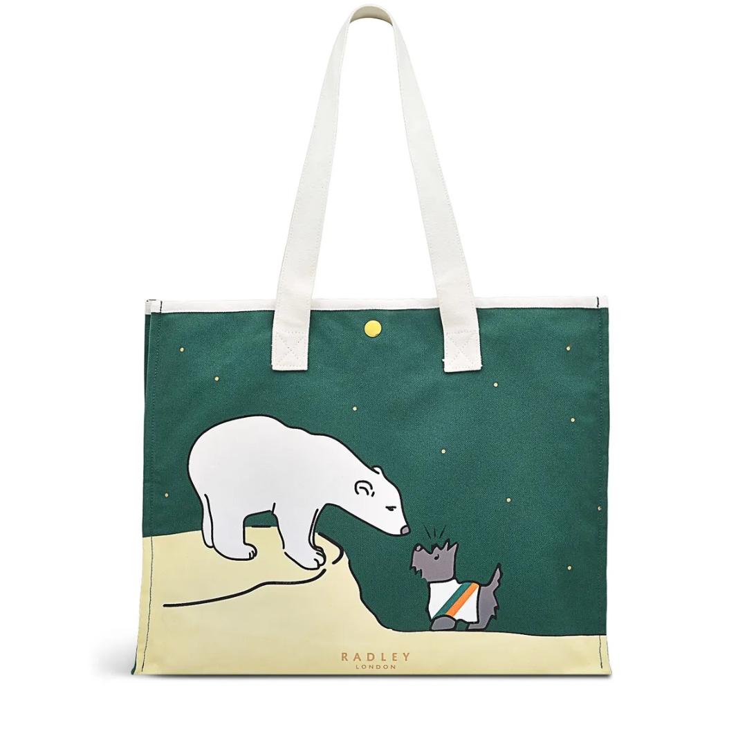 Radley Bear With Me Large Open Top Tote Bag - Alpine