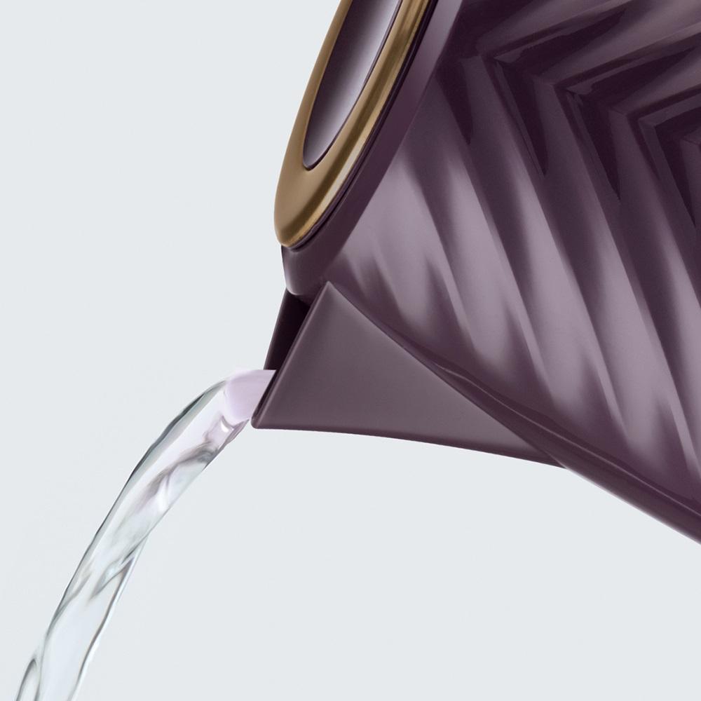 26383 Russell Hobbs Groove 1.7L 3KW Groove Kettle Textured - Mulberry