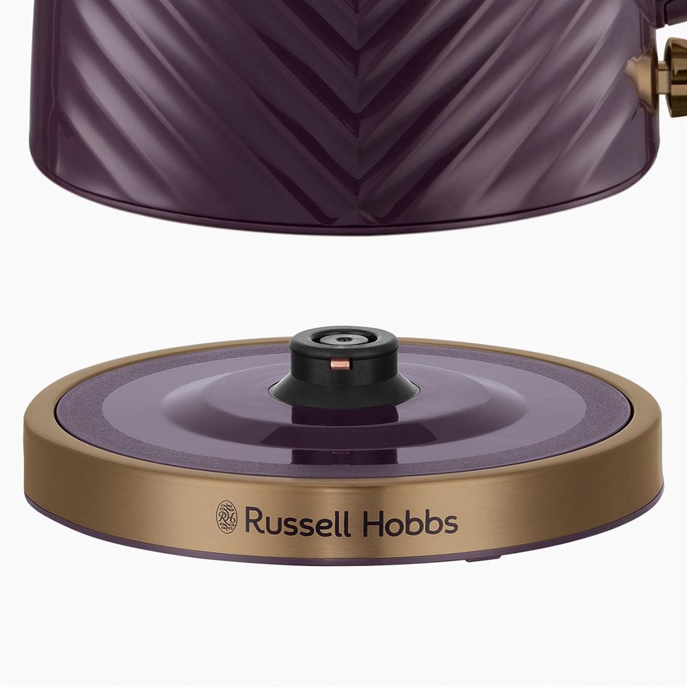 26383 Russell Hobbs Groove 1.7L 3KW Groove Kettle Textured - Mulberry