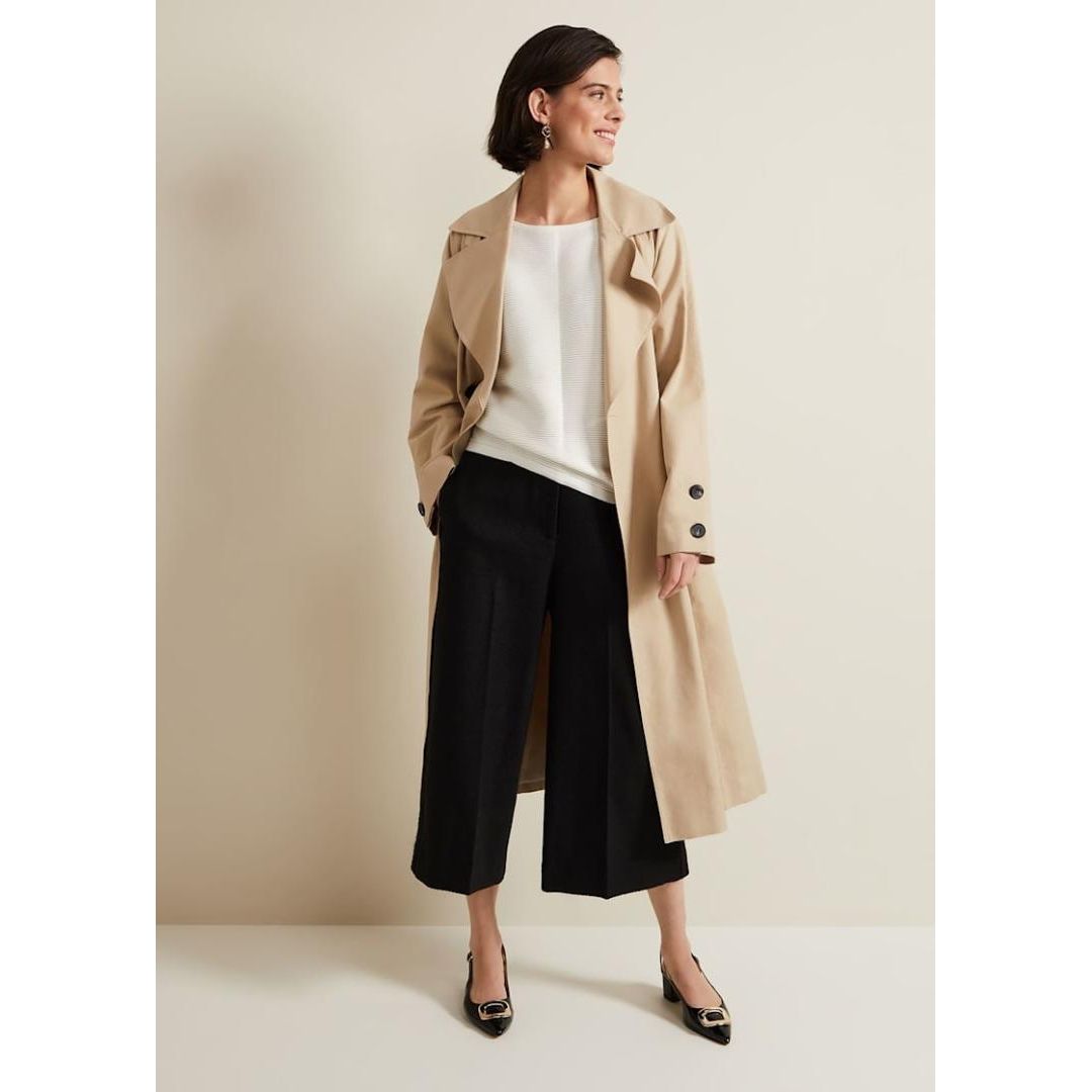 Phase Eight Nellie Ripple Stitch Jumper - Ivory