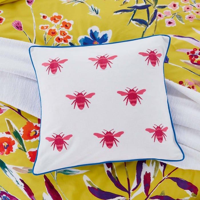 Joules Homegrown Remedy Cushion 45cm x 45cm - Blue