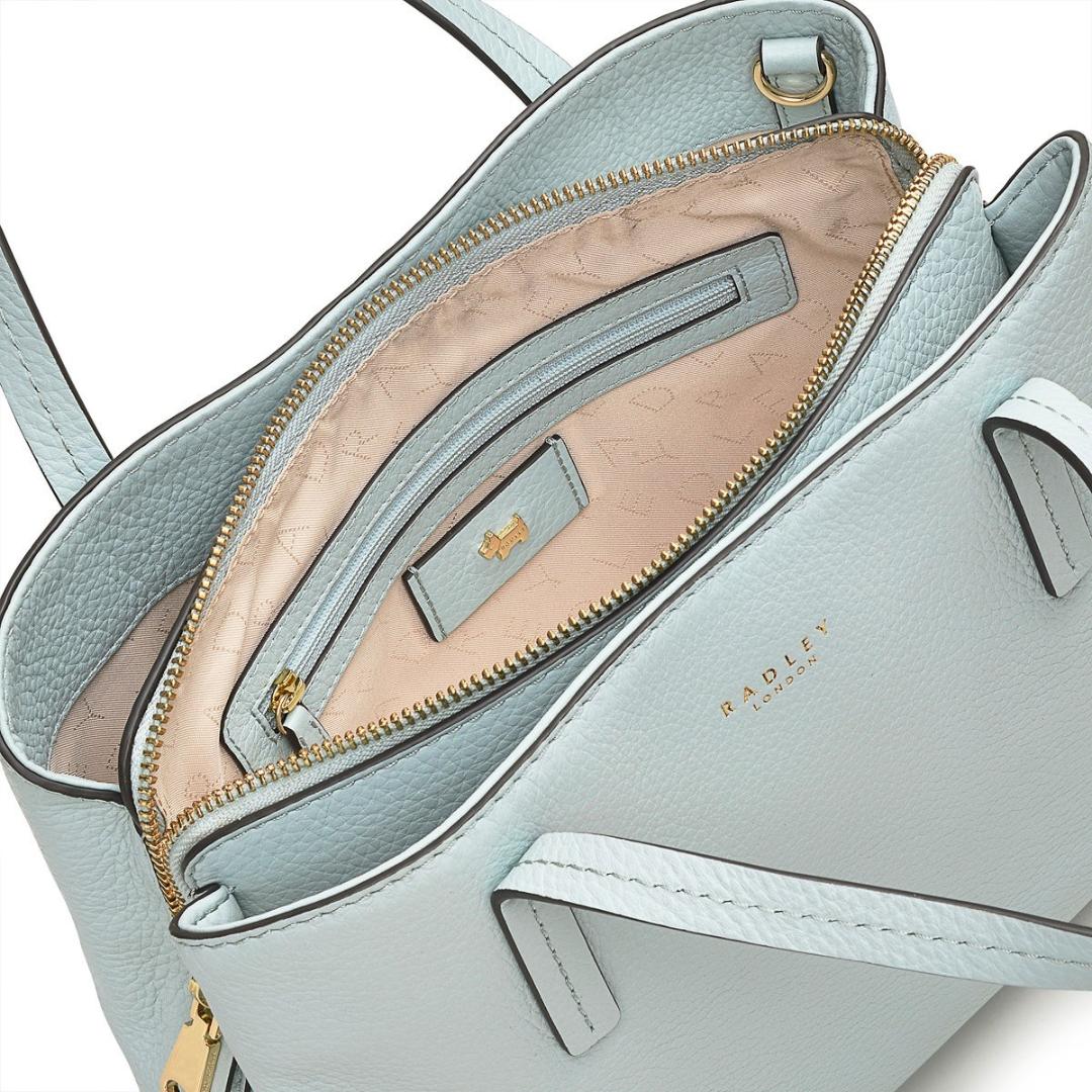 Radley Dukes Place Medium Ziptop Grab Bag - Seafoam