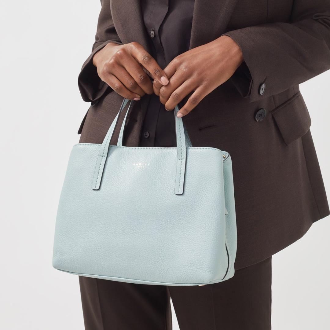 Radley Dukes Place Medium Ziptop Grab Bag - Seafoam