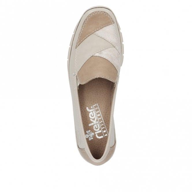 Rieker 53785-60 Doris Womens Shoes - Beige
