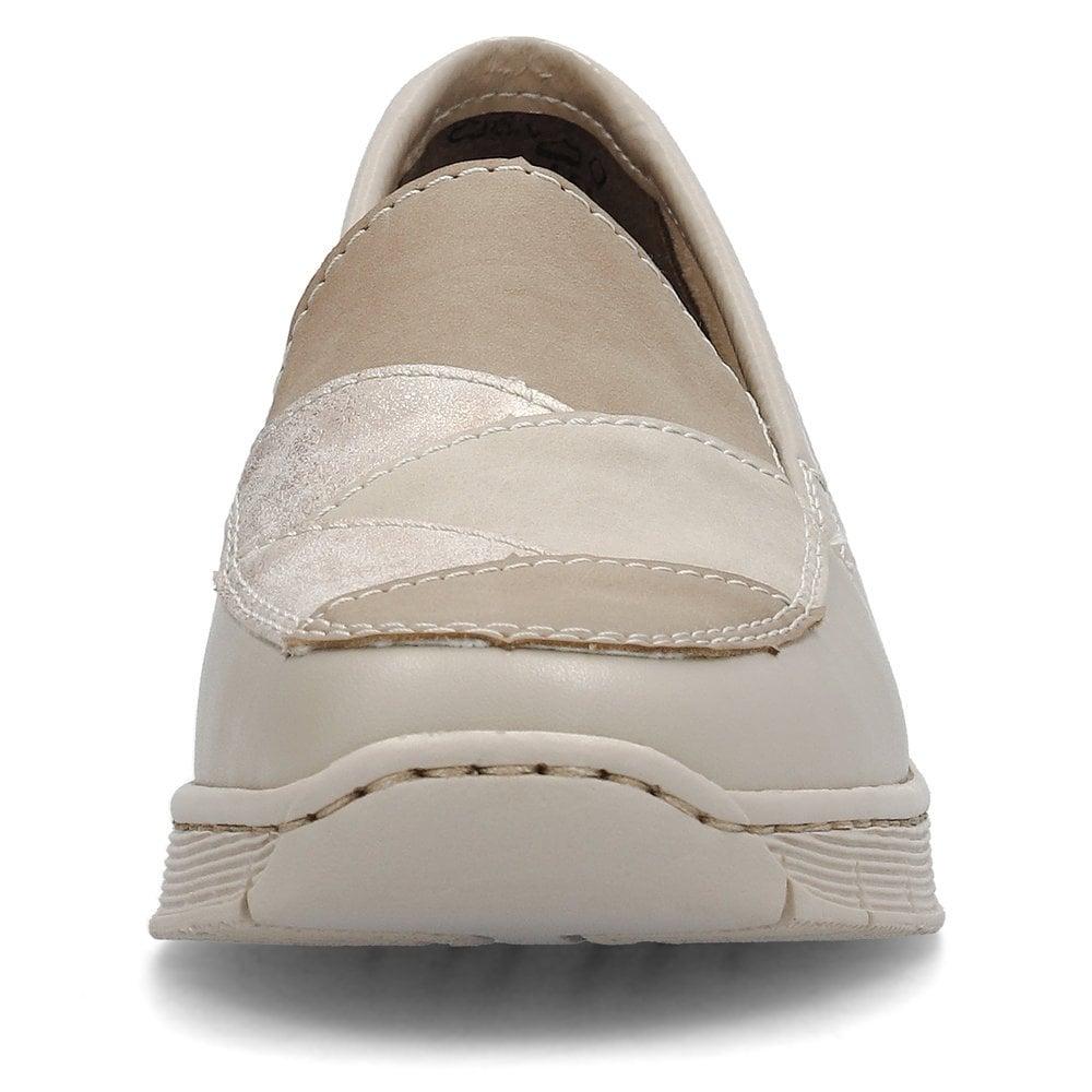 Rieker 53785-60 Doris Womens Shoes - Beige