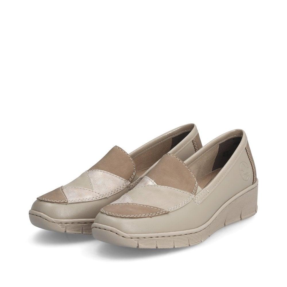 Rieker 53785-60 Doris Womens Shoes - Beige