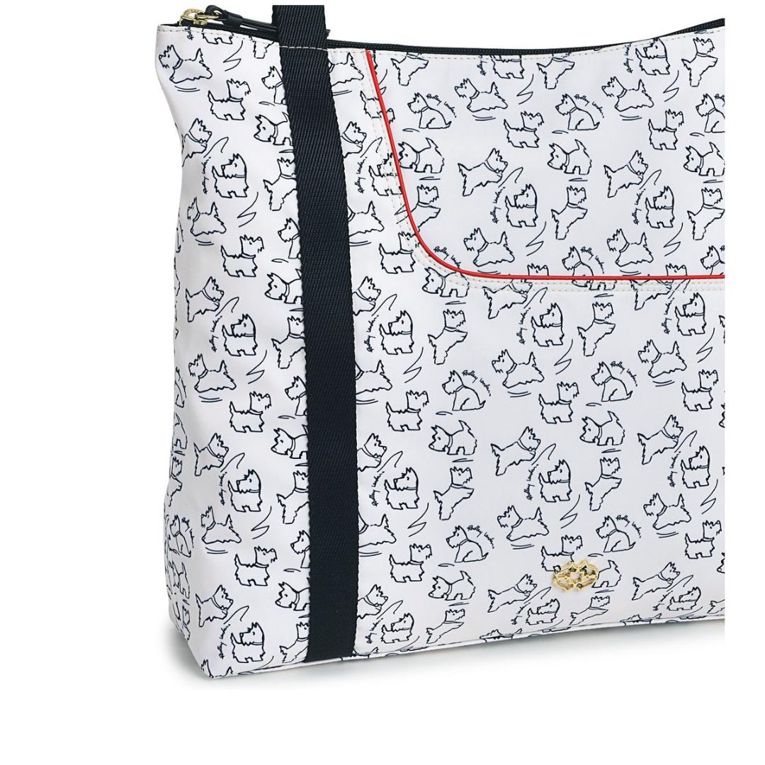 Radley 24/7 Sketch Street Medium Ziptop Shoulder Bag - Chalk
