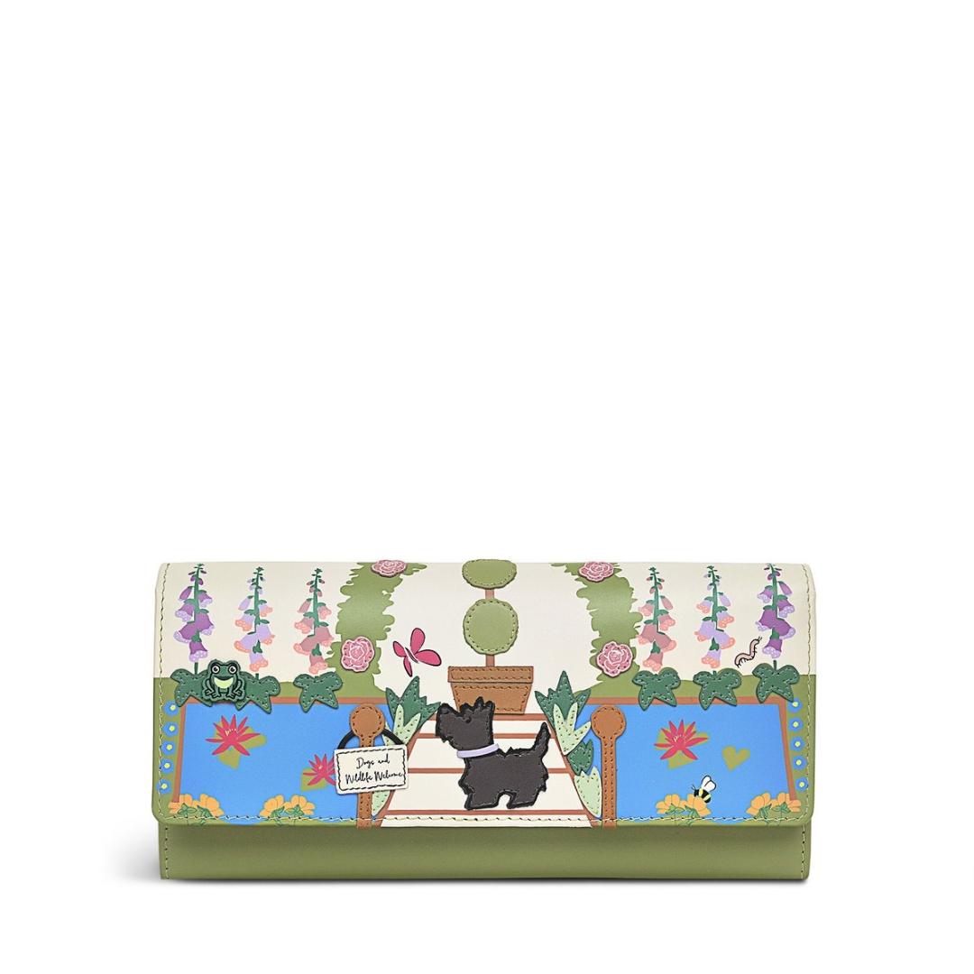 Radley The RHS Collection SS24 Large Flapover Matinee Purse - Chalk