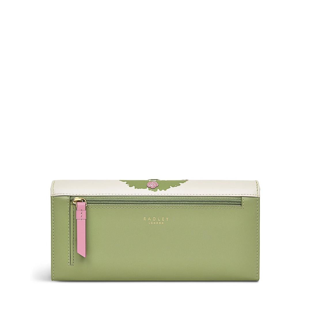 Radley The RHS Collection SS24 Large Flapover Matinee Purse - Chalk
