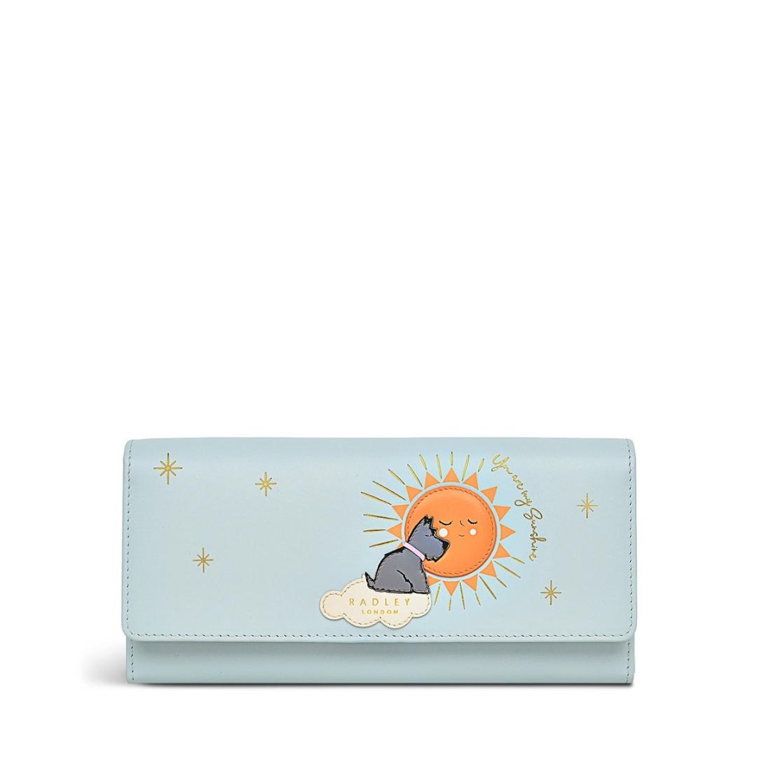 Radley You Are My Sunshine Large Flapover Matinee Purse - Seafoam
