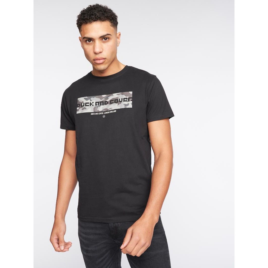 Duck & Cover CAMOVILLE TEE - BLACK