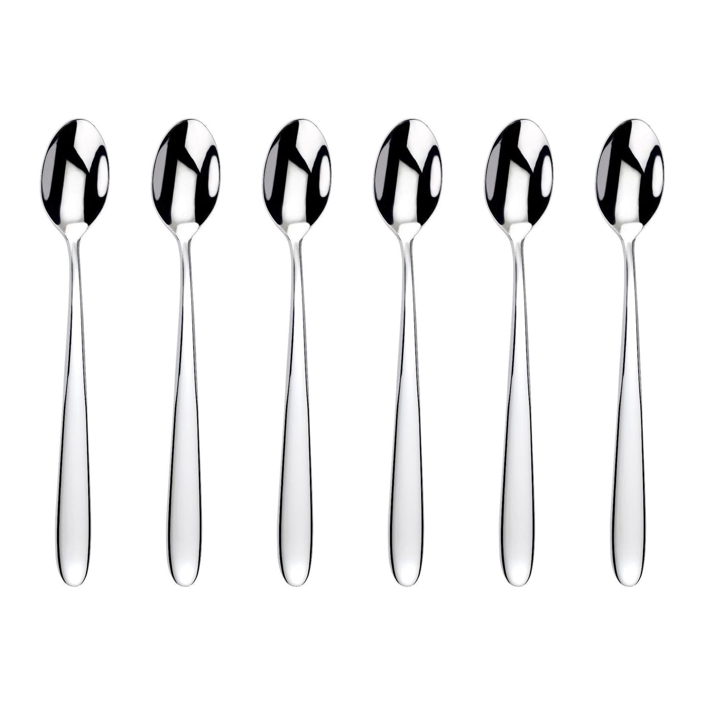 Arthur Price 'Willow' Stainless Steel gift boxed cutlery set of 6 Long Drink Spoons