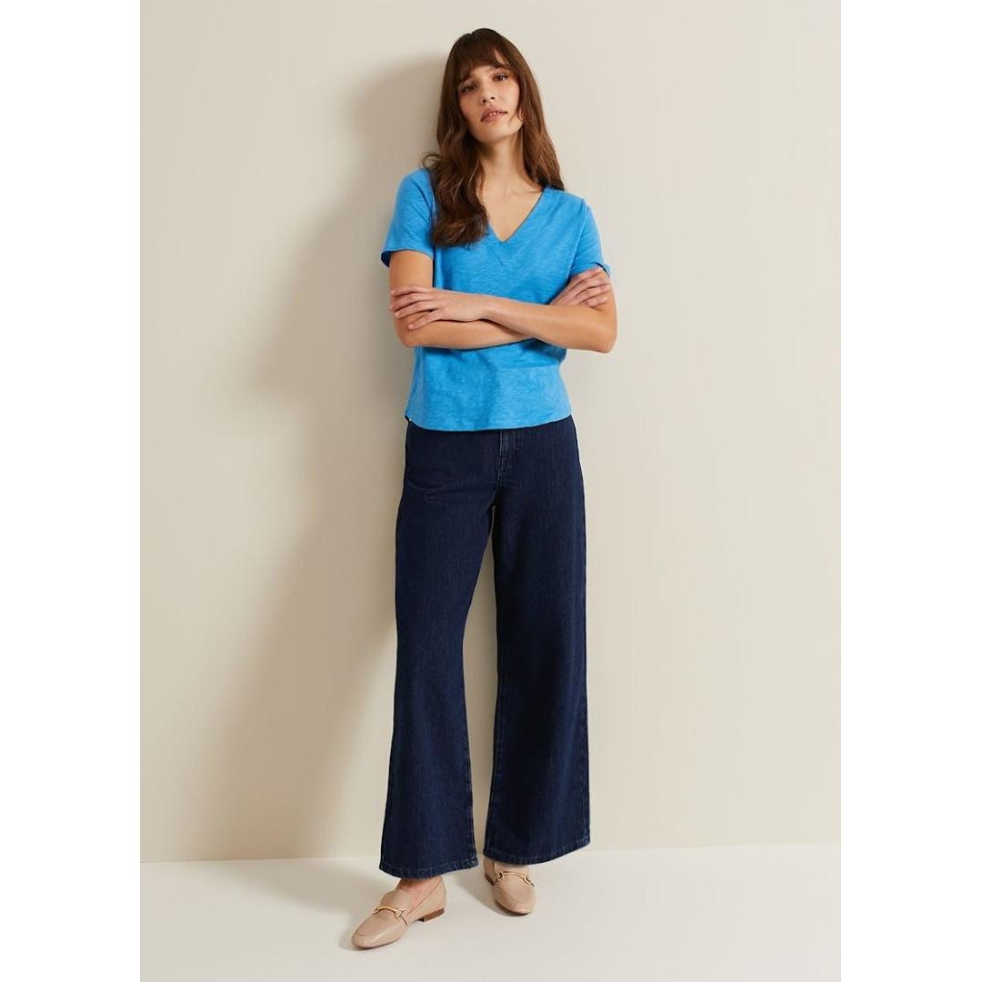 Phase Eight Elspeth V Neck Top - Blue