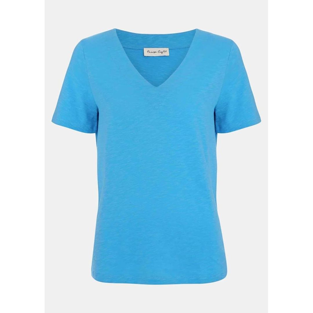 Phase Eight Elspeth V Neck Top - Blue