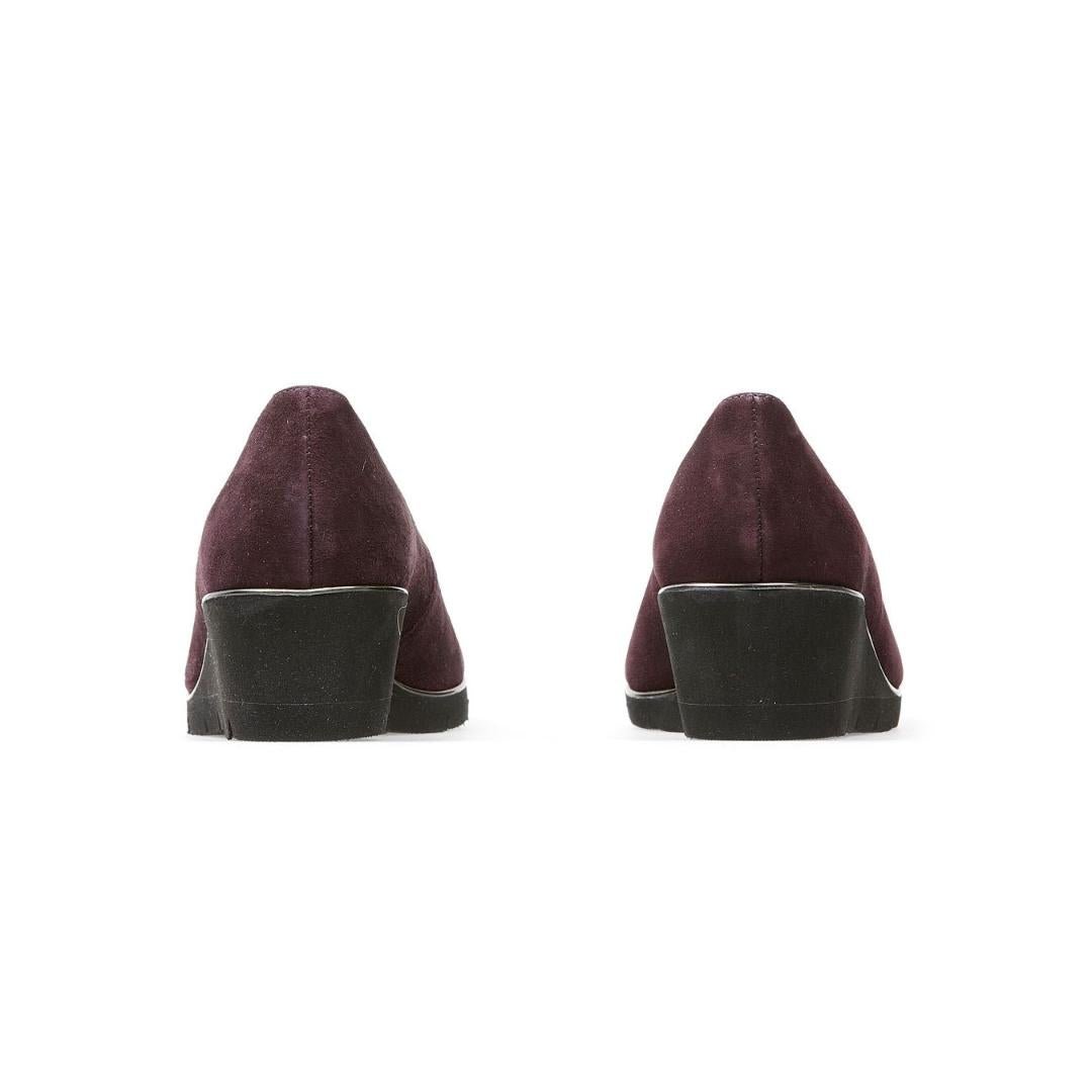 2662 5302 Van Dal Ariah Bordo Suede Wedge