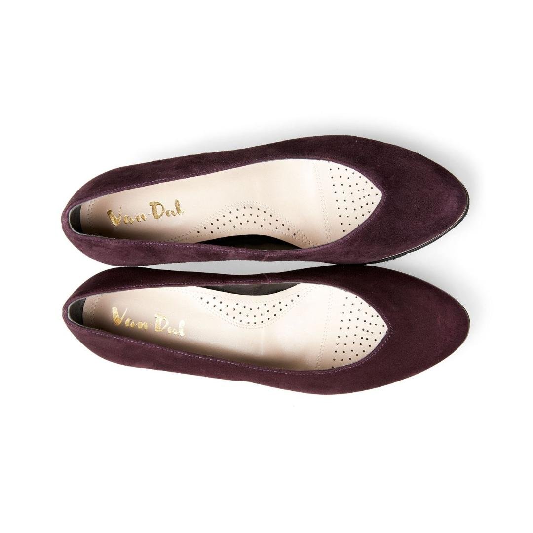 2662 5302 Van Dal Ariah Bordo Suede Wedge
