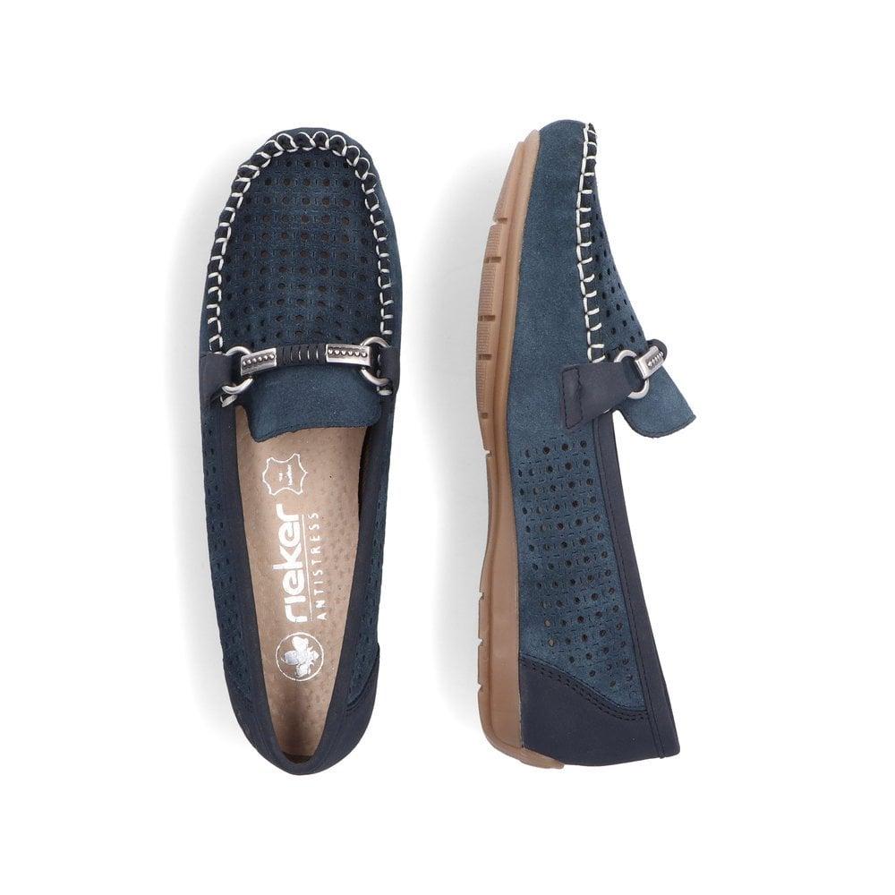 Rieker 40253-14 Wendelin Womens Shoes - Blue