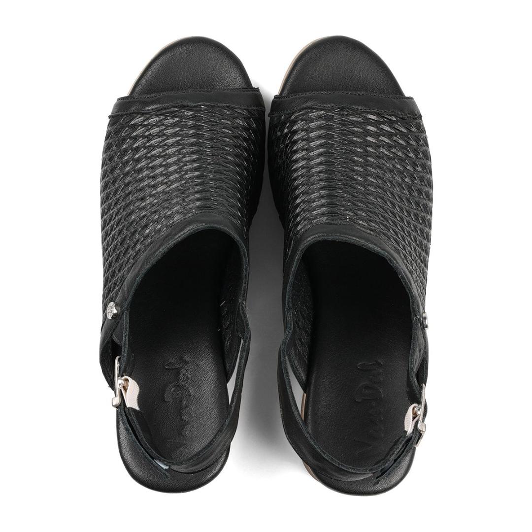 Van Dal Carol Sandals - Black Leather