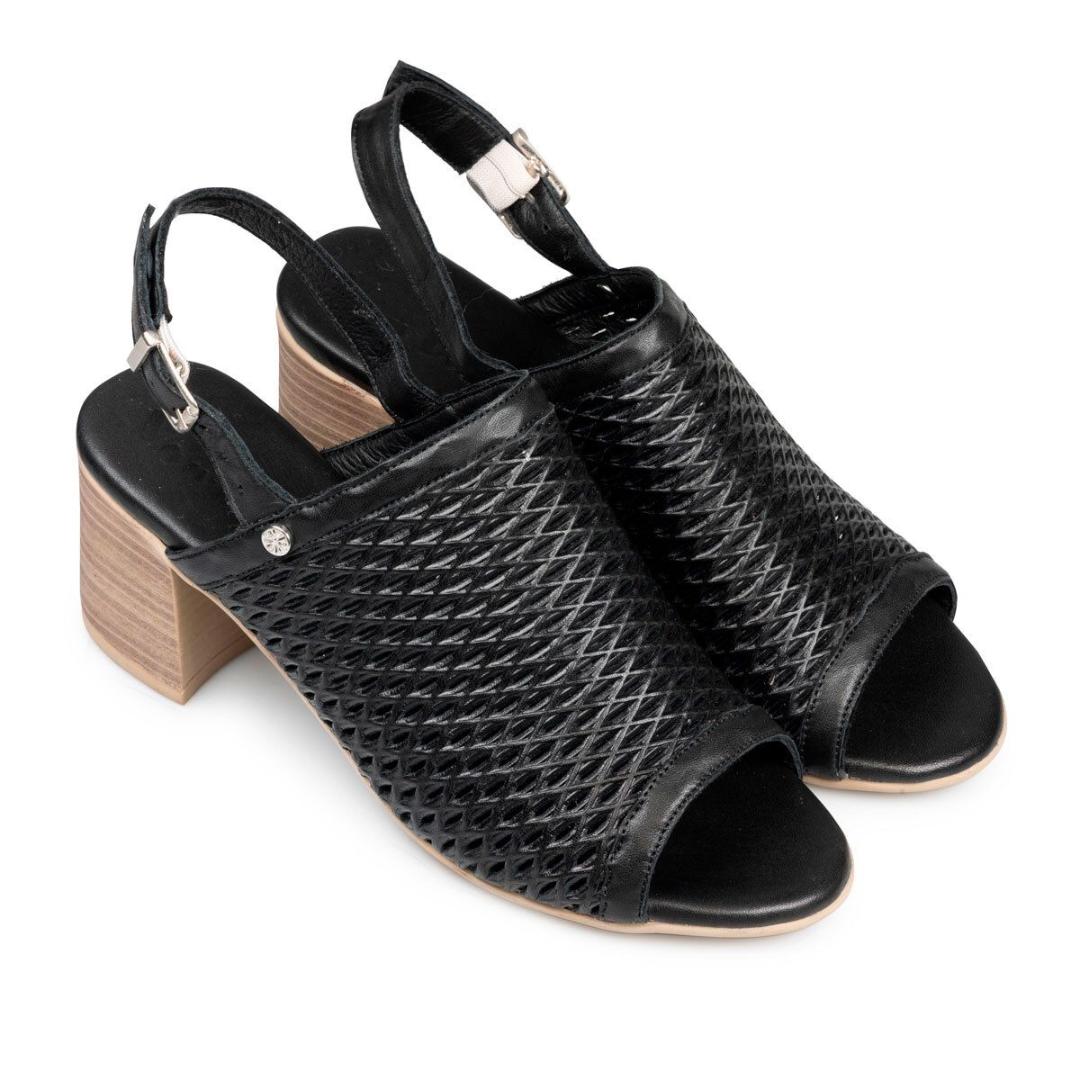 Van Dal Carol Sandals - Black Leather