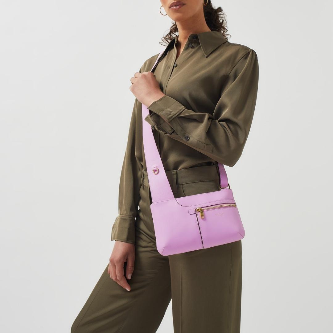Radley Pockets Icon Mini Ziptop Crossbody Bag - Sugar Pink