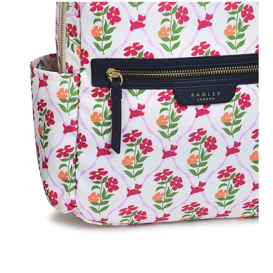 Radley Finsbury Park Carousel Floral Medium Ziptop Backpack - Chalk