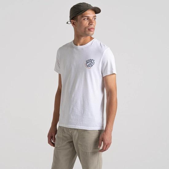 Craghoppers Lucent Short Sleeved T-Shirt - Optic White Ink Blot
