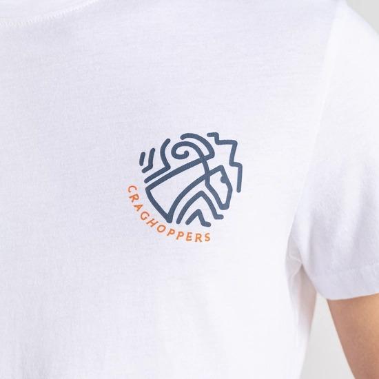 Craghoppers Lucent Short Sleeved T-Shirt - Optic White Ink Blot
