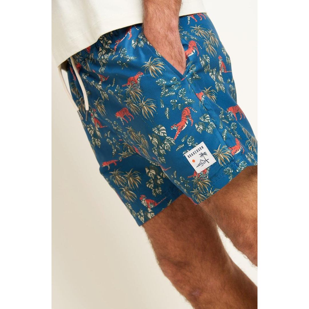 Brakeburn Tigers Swimshort - Blue