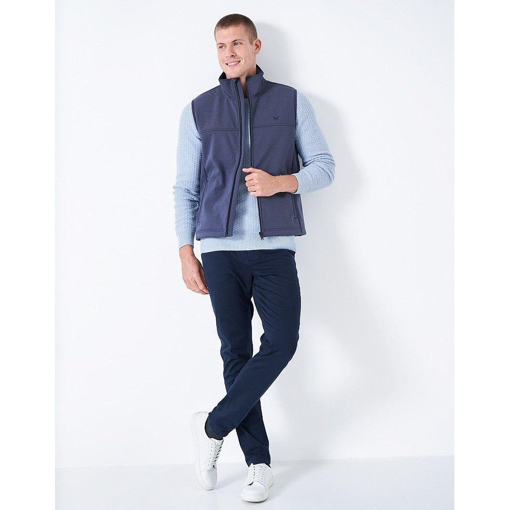 Crew Clothing Eastbourne Gilet - Navy Marl