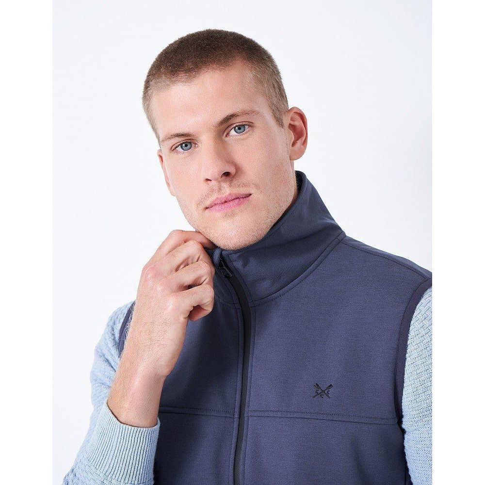 Crew Clothing Eastbourne Gilet - Navy Marl