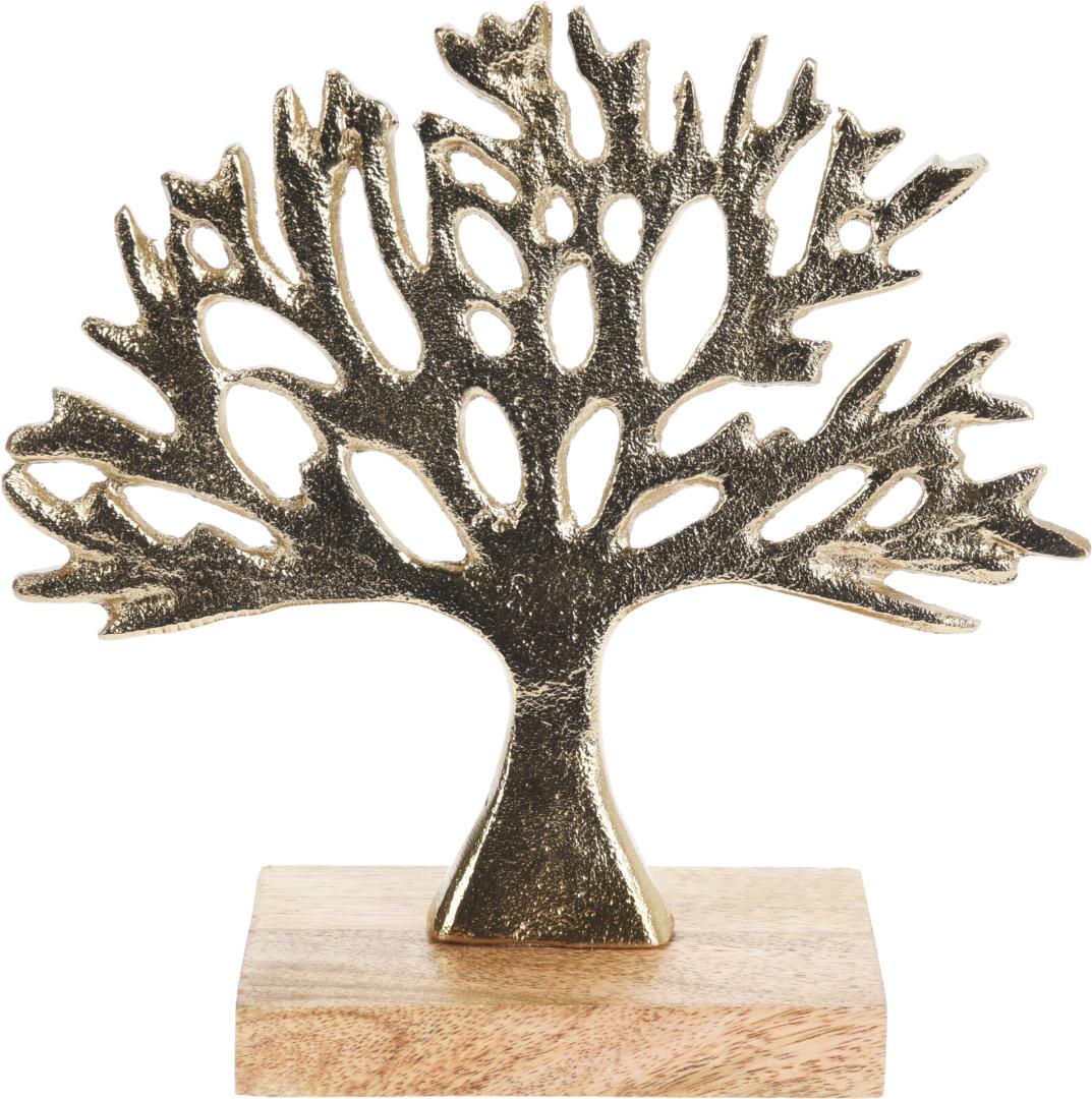 Tree Aluminium With Wood 272x60x255mm
