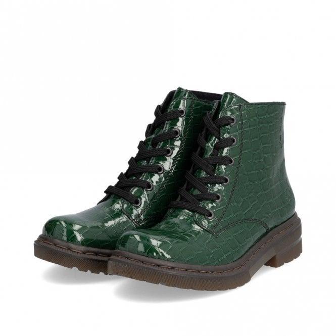 Rieker 78240 Ladies Boots - Green
