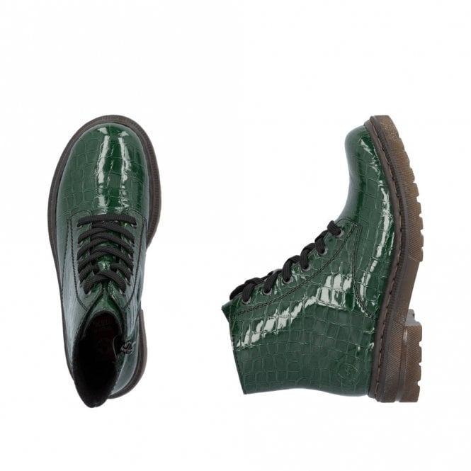 Rieker 78240 Ladies Boots - Green