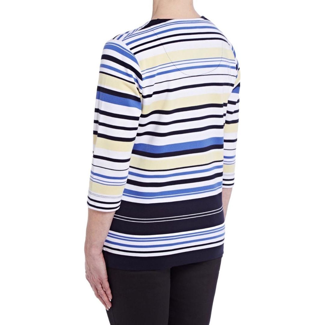 TIGI Navy Striped Top