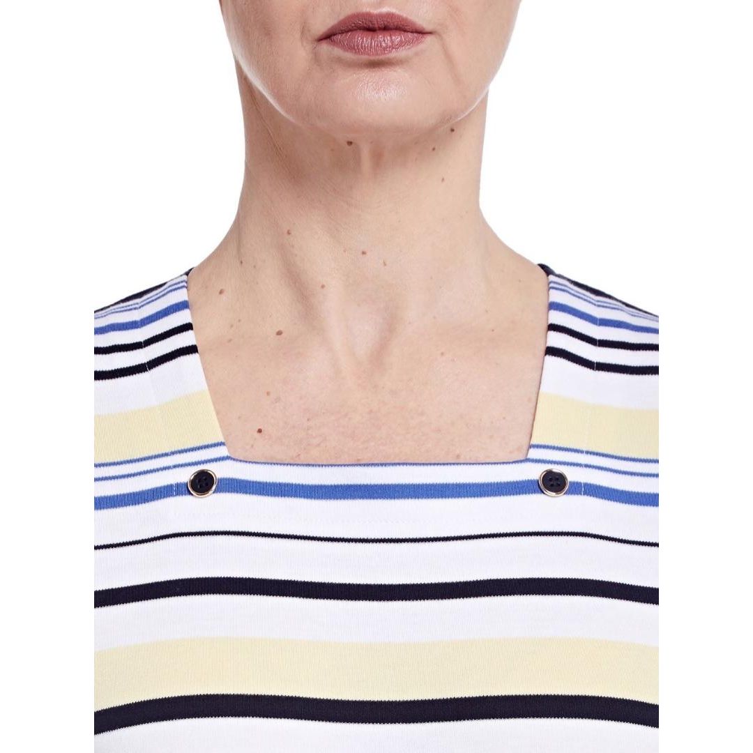 TIGI Navy Striped Top