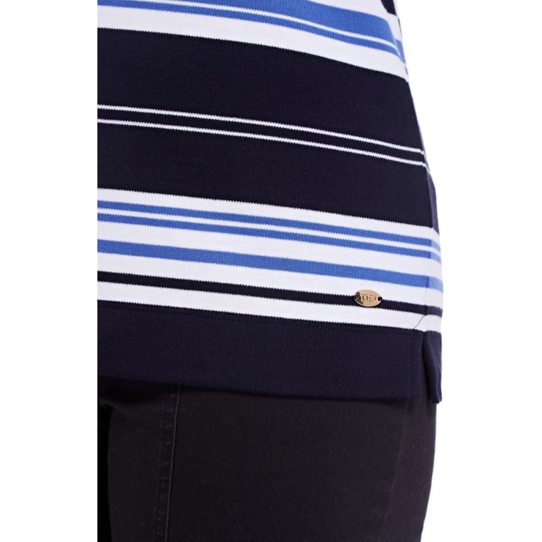 TIGI Navy Striped Top