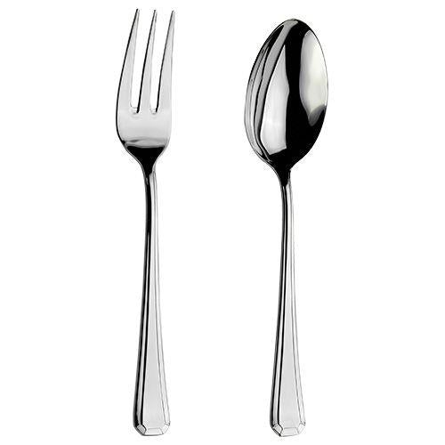 Arthur Price 'Grecian' 18/10 Stainless Steel Boxed Large Serving Spoon and Fork