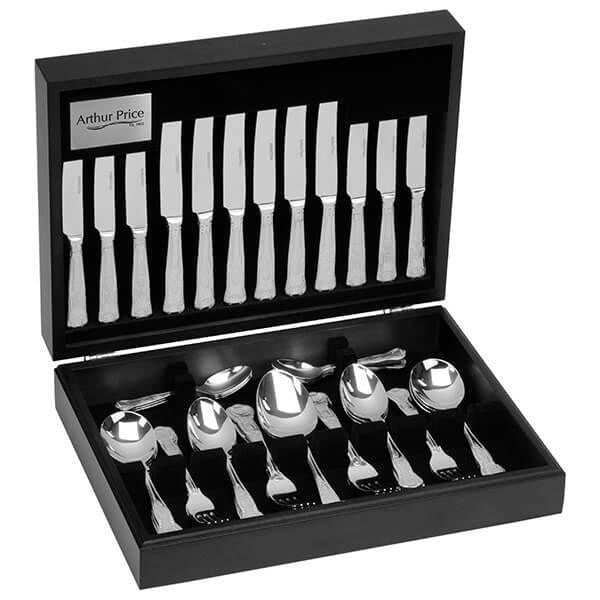 Arthur Price Kings 18/10 Stainless Steel 44 Piece 6 Person Canteen Cutlery Set