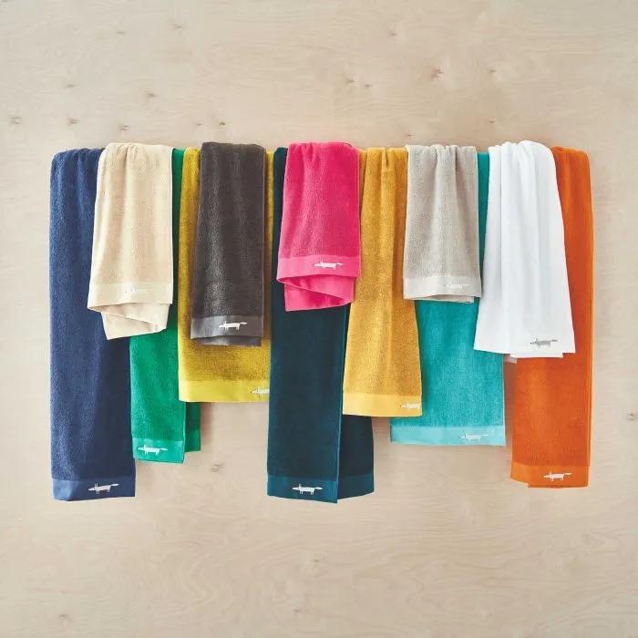 Bedeck Mr Fox Embroidered Towel – Mustard