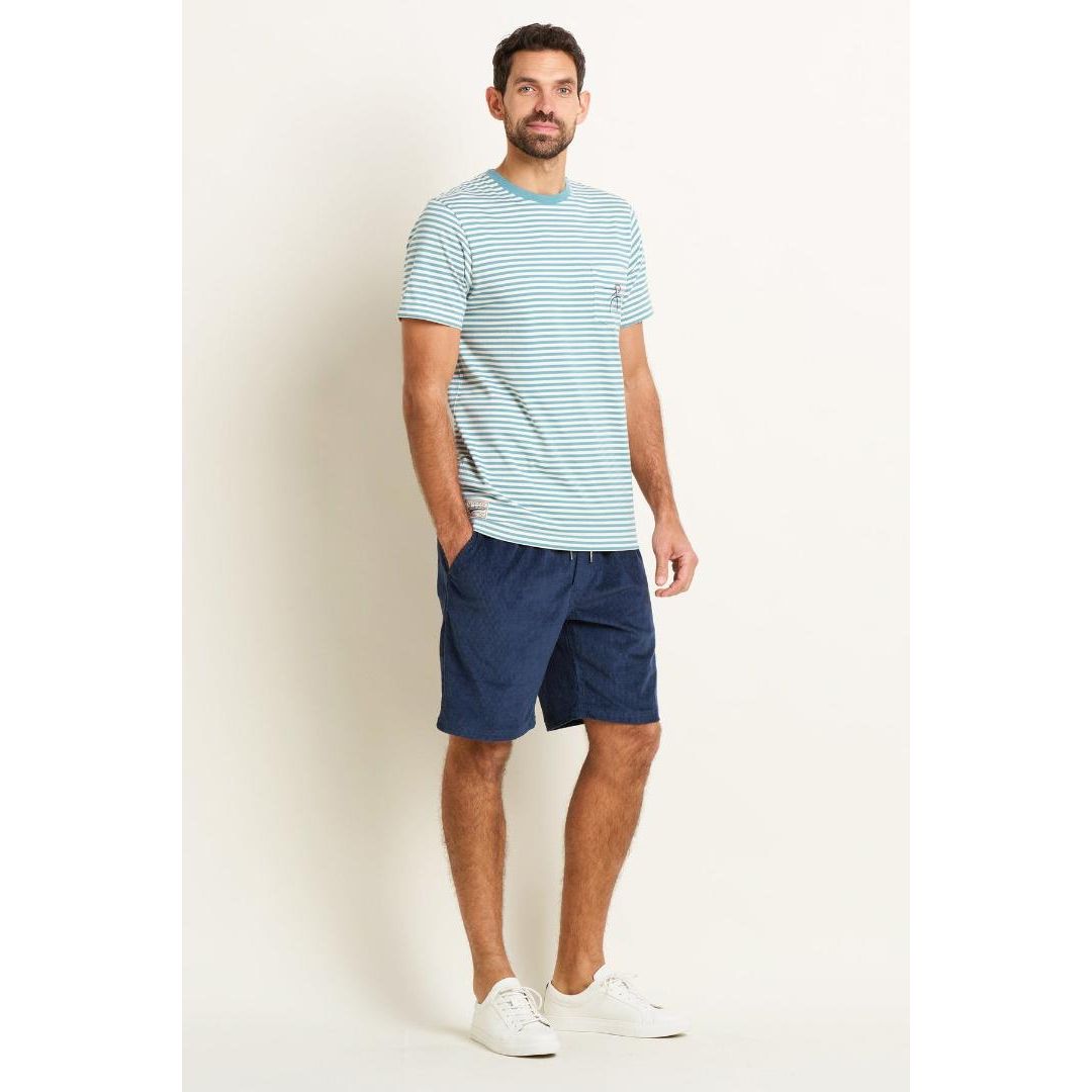 Brakeburn Pocket Tee - Blue Stripe