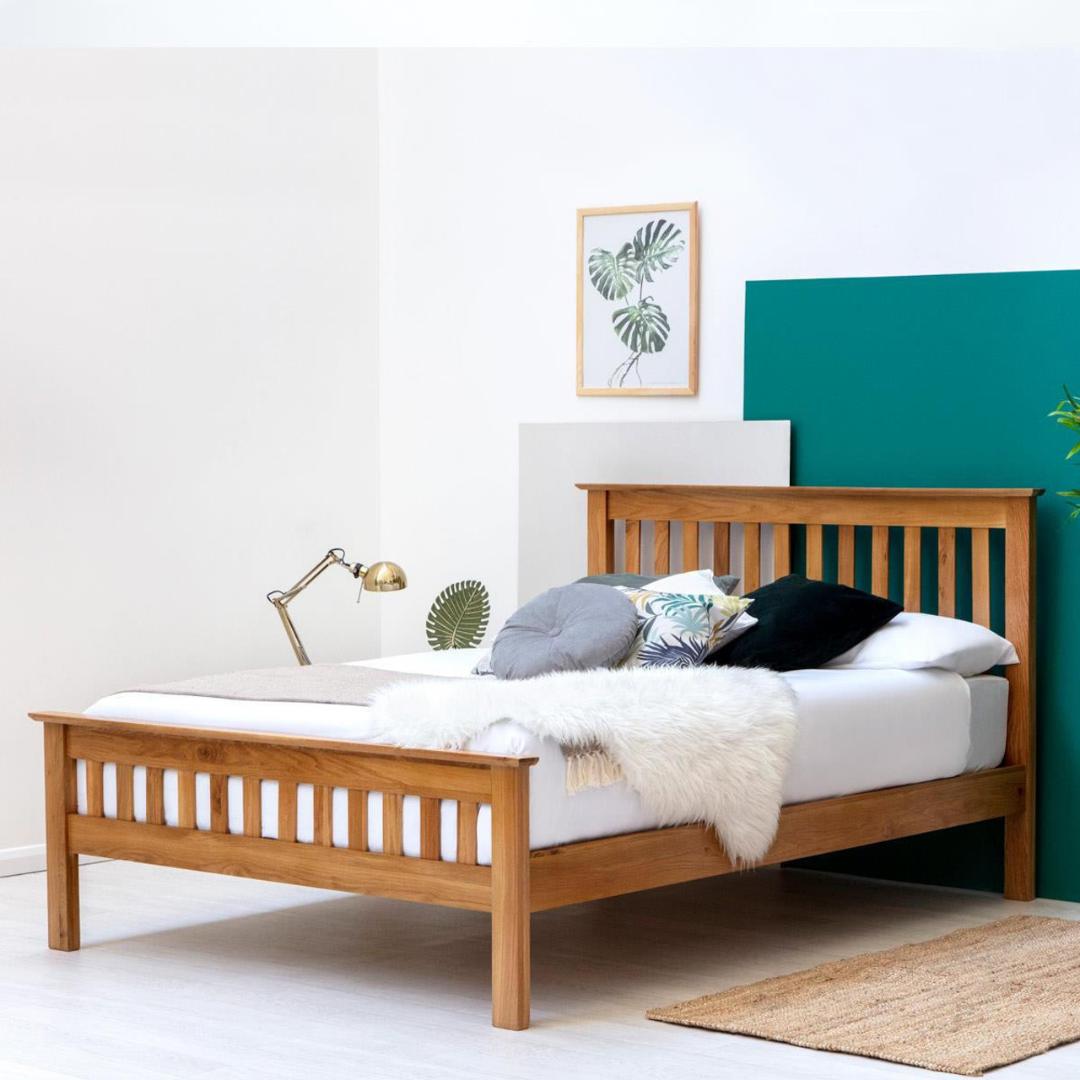Chelford Farmhouse Solid Oak Wooden Bed