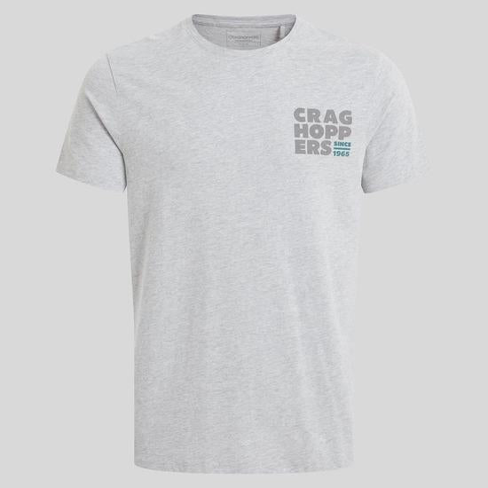 Craghoppers Lucent Short Sleeved T-Shirt - Soft Grey Marl Landscape
