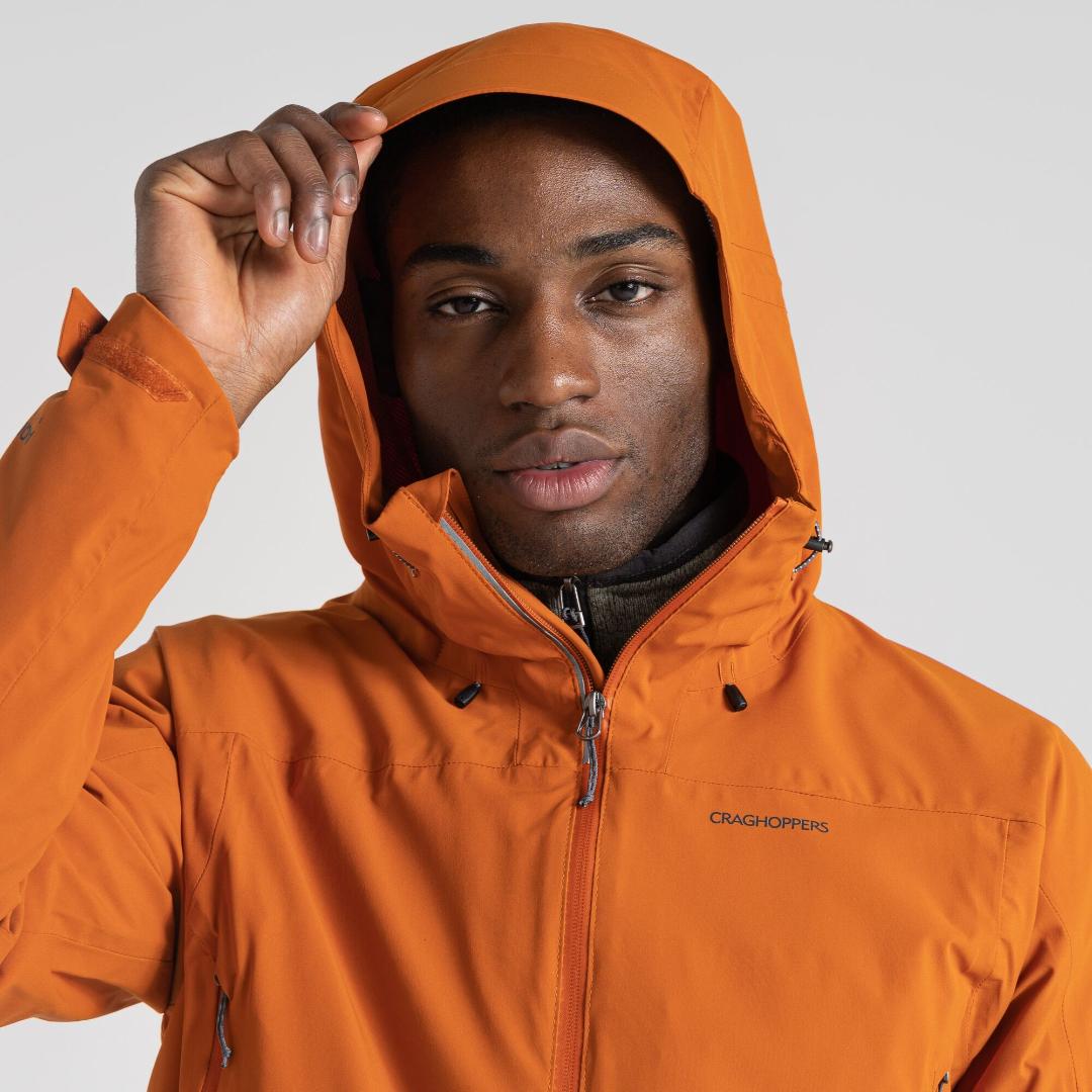 Craghoppers Men's Gryffin Stretch Waterproof Jacket - Canyon Orange