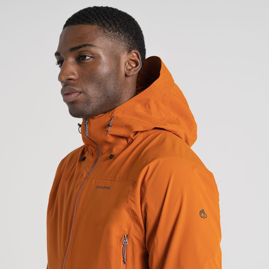 Craghoppers Men's Gryffin Stretch Waterproof Jacket - Canyon Orange