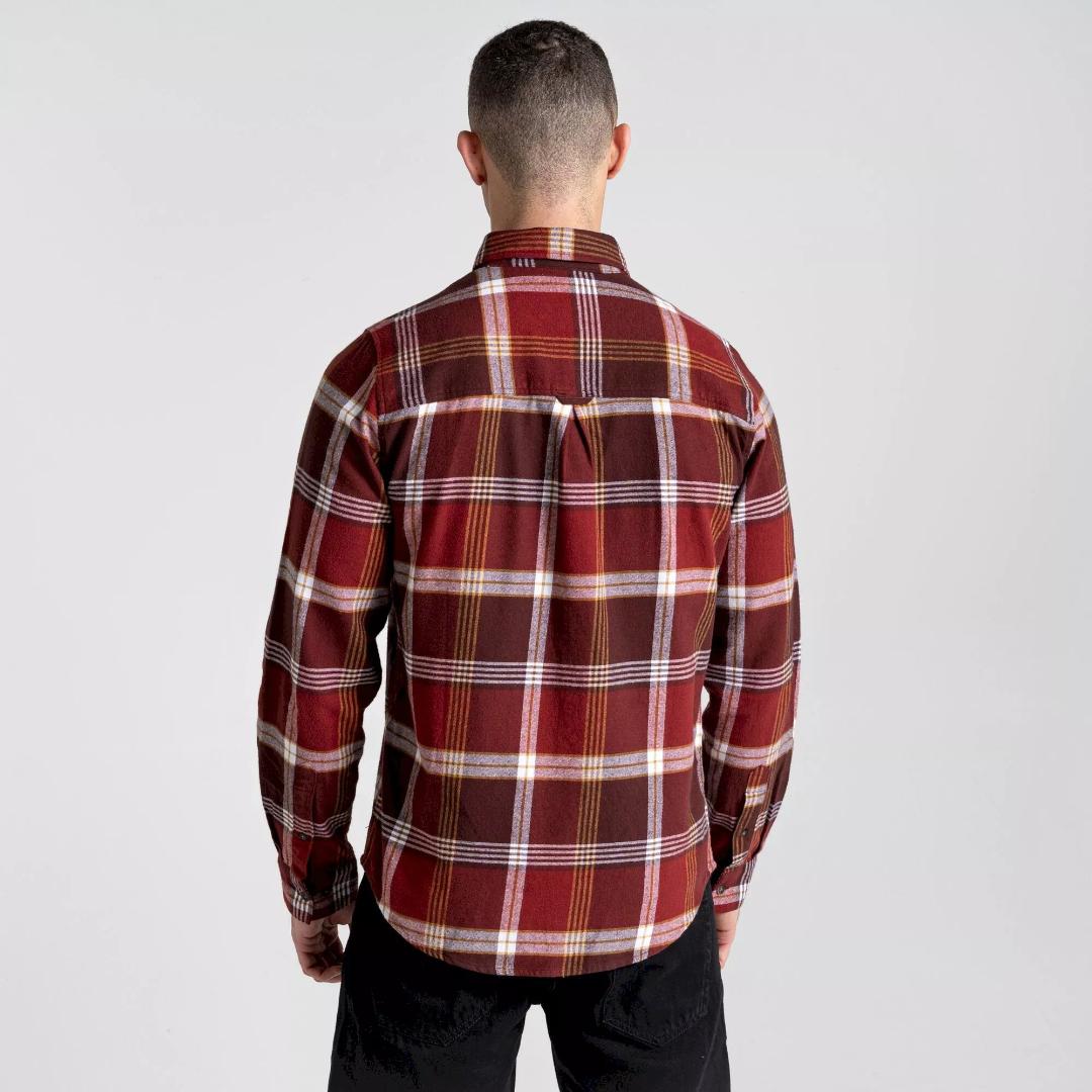 Craghoppers Men's Thornhill Long Sleeved Shirt - Mahogany Check