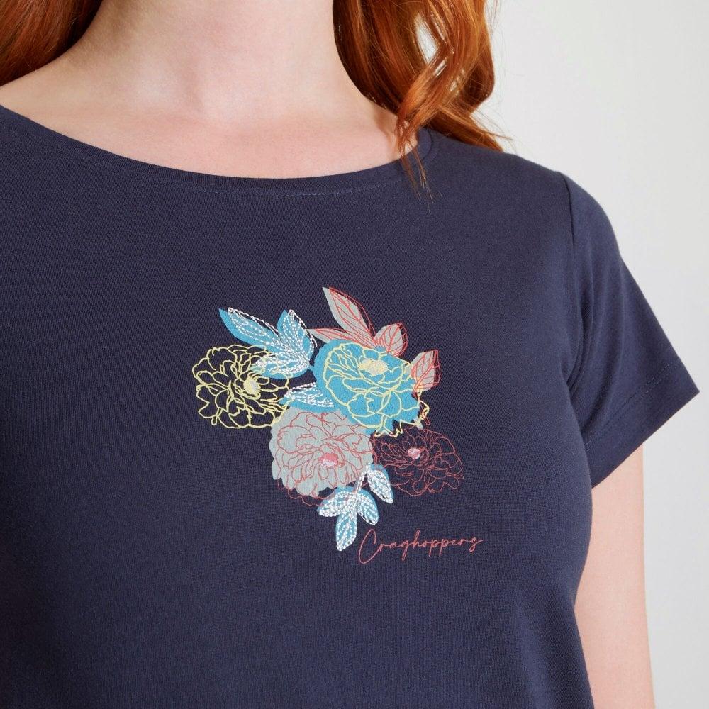 Craghoppers Miri Short Sleeved T-Shirt - Blue Navy Floral