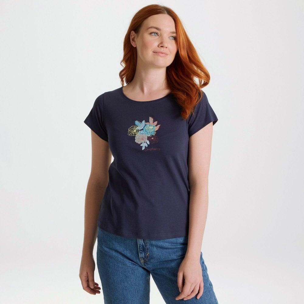 Craghoppers Miri Short Sleeved T-Shirt - Blue Navy Floral