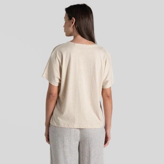 Craghoppers NosiBotanical Emere Short Sleeved Top - Stone