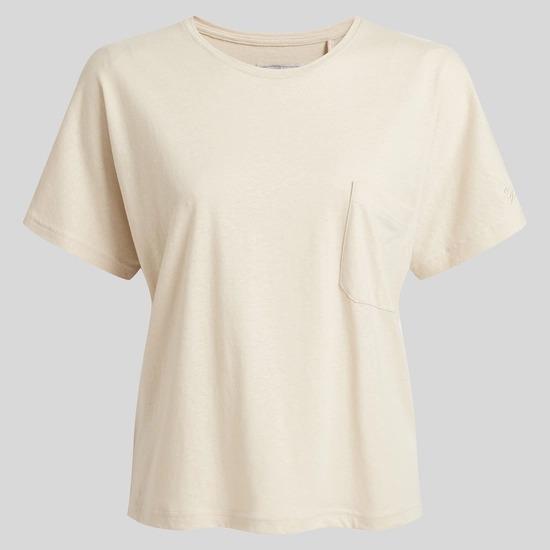 Craghoppers NosiBotanical Emere Short Sleeved Top - Stone